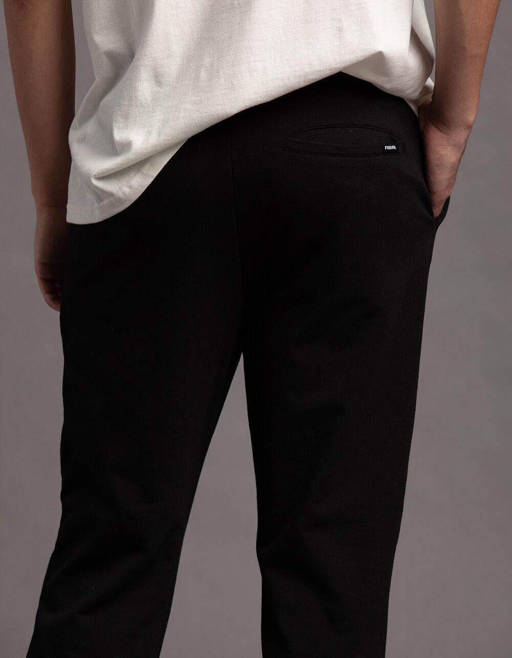 RSQ Mens Fleece Jogger Sweatpants - BLACK Product Image
