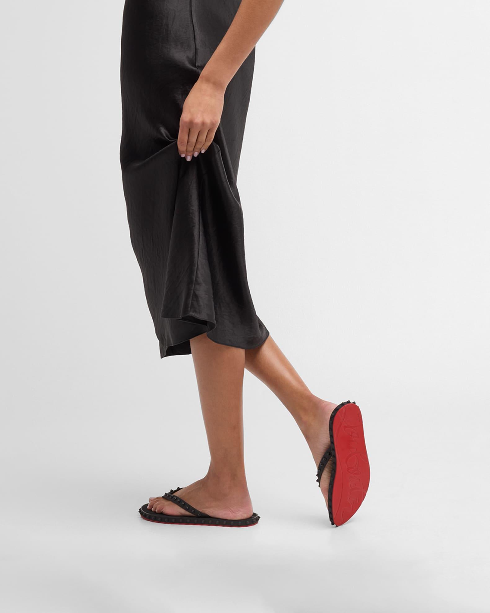Loubi Donna Spike Red Sole Flip Flops Product Image