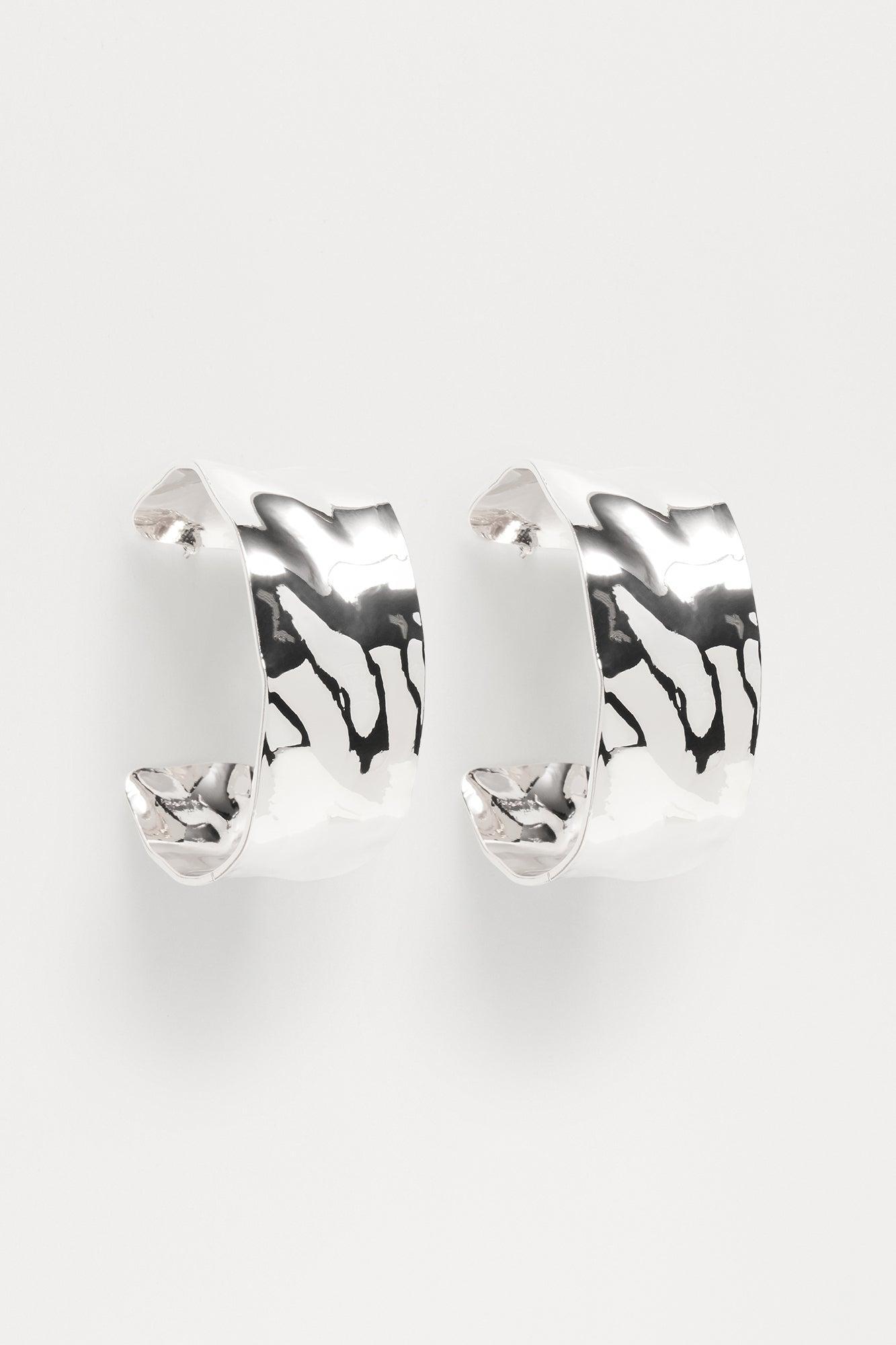Maloney Hoop Earrings - Silver Product Image