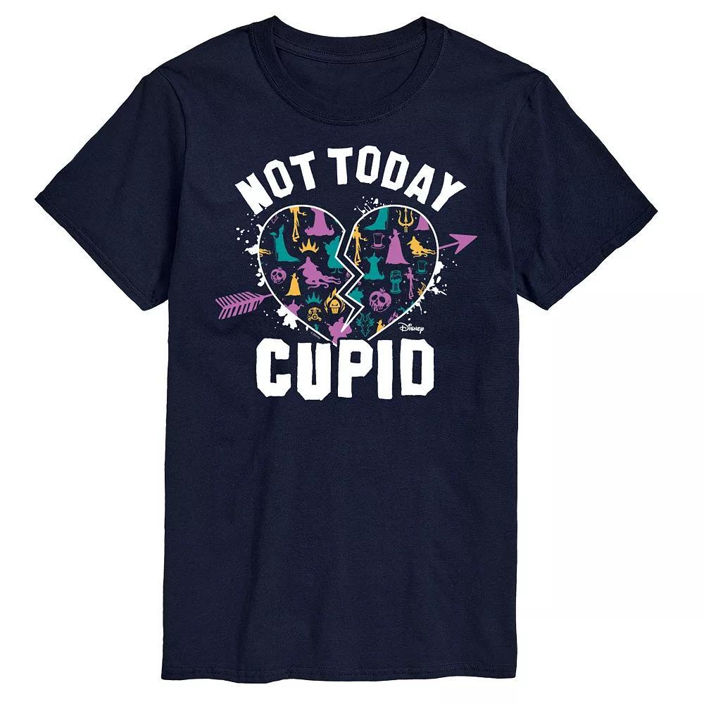 Disney Villains Mens Not Today Cupid Graphic Tee Blue Product Image