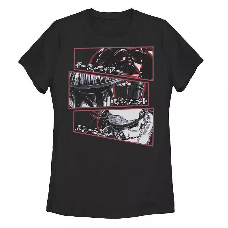 Juniors' Star Wars: Visions Stacked Panel Poster Tee, Women's, Size: XL, Black Product Image