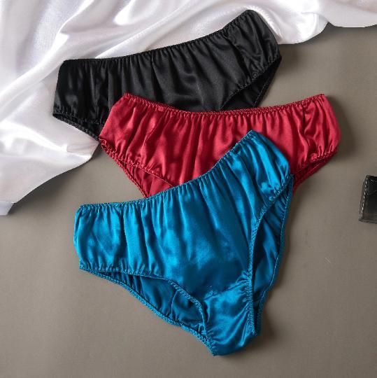 Set of 9 Pure Mulberry Silk Bikini Panties | Mid Waist | 22 Momme | Float Collection Product Image