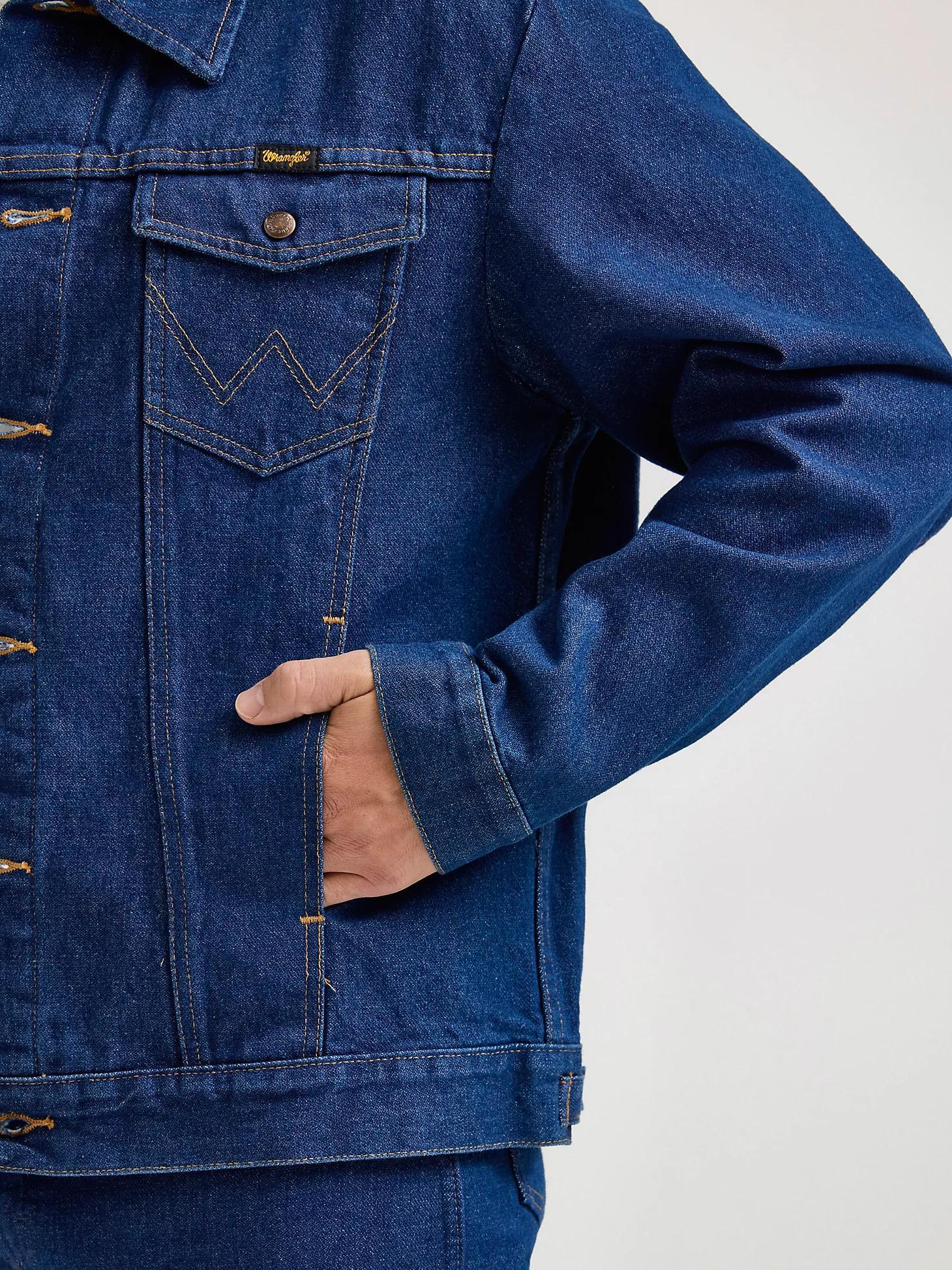 Wrangler® Cowboy Cut® Unlined Denim Jacket | Men's JACKETS & OUTERWEAR | Wrangler® Product Image