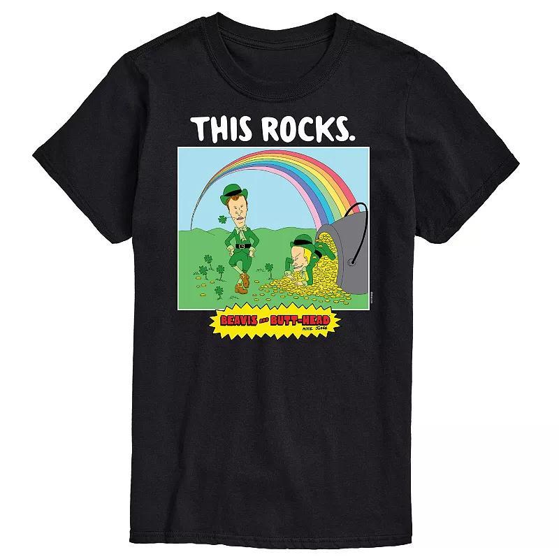 Big & Tall Beavis & Butthead St. Patrick's Day Tee, Men's, Size: 5XB, Black Product Image