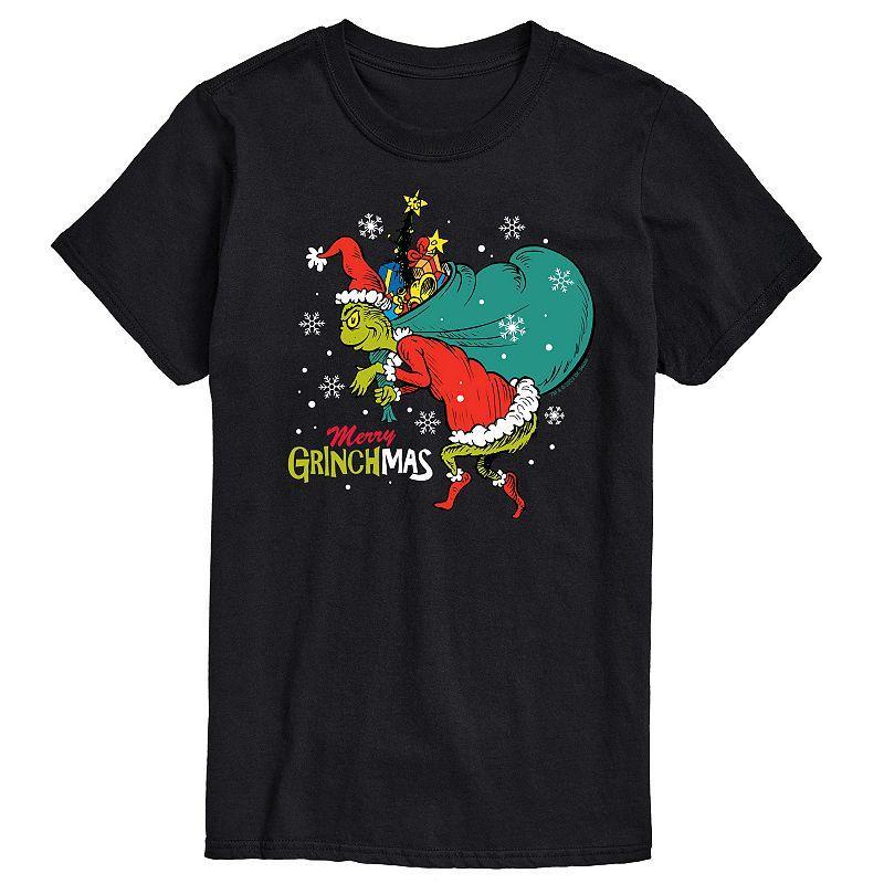 Mens Dr. Seuss The Grinch Face Graphic Tee Product Image