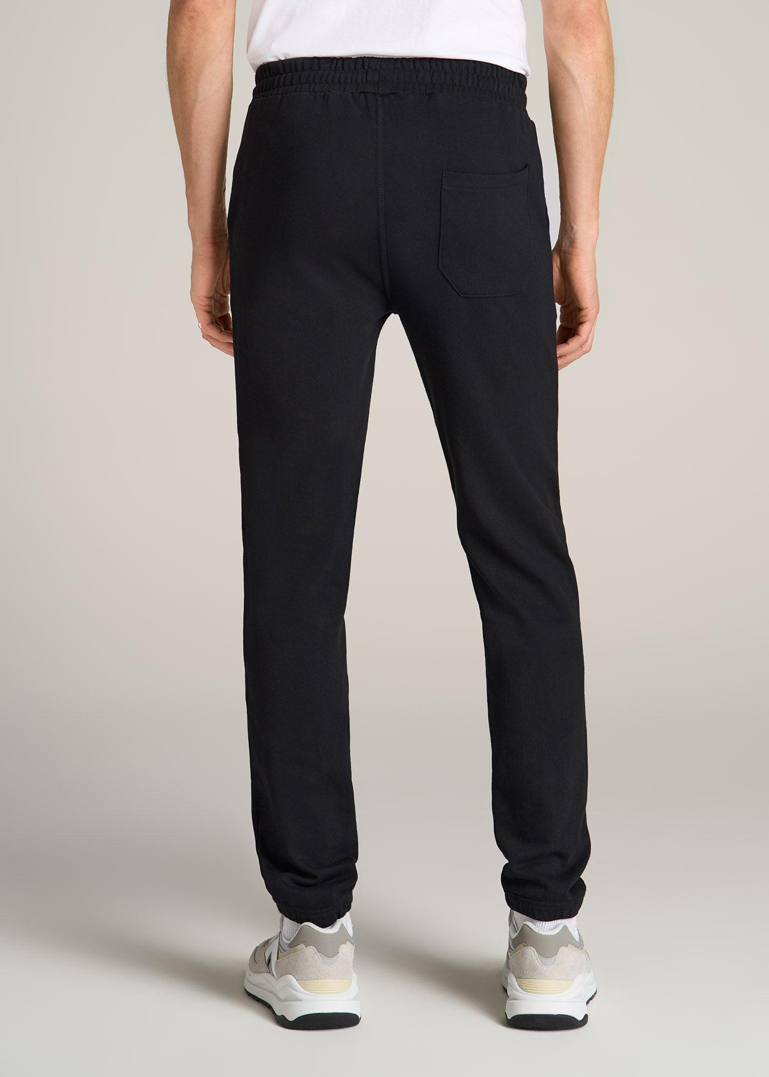 Wearever French Terry Sweatpants for Tall Men in Black Product Image