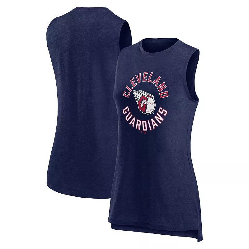 Women's Fanatics Branded  Heather Navy Denver Broncos What Goes Around Tank Top, Size: Medium, Blue Product Image