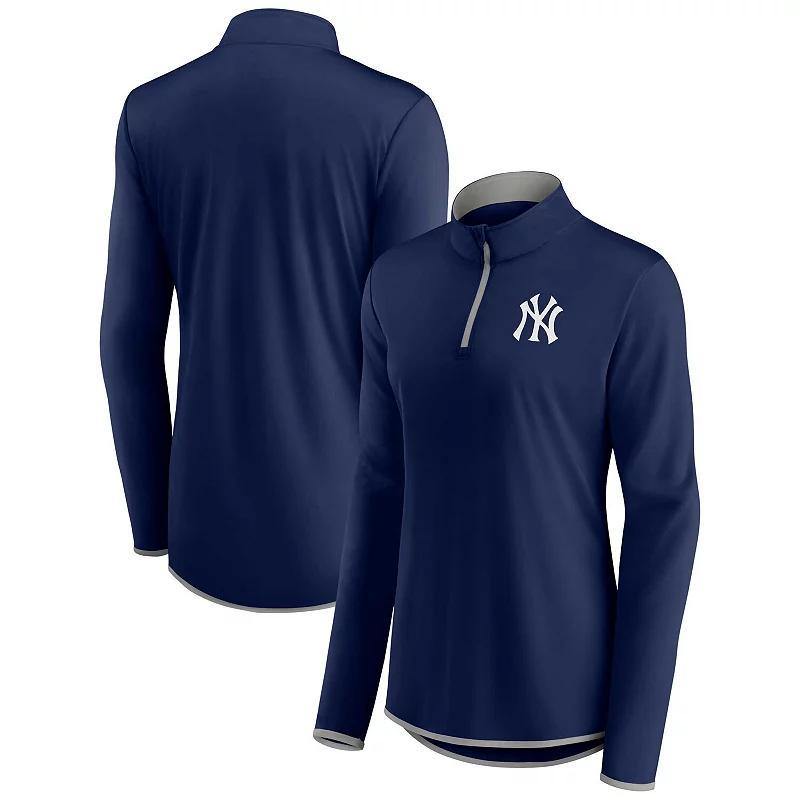 Womens Fanatics Branded Boston Red Sox Corner Quarter-Zip Top Blue Product Image