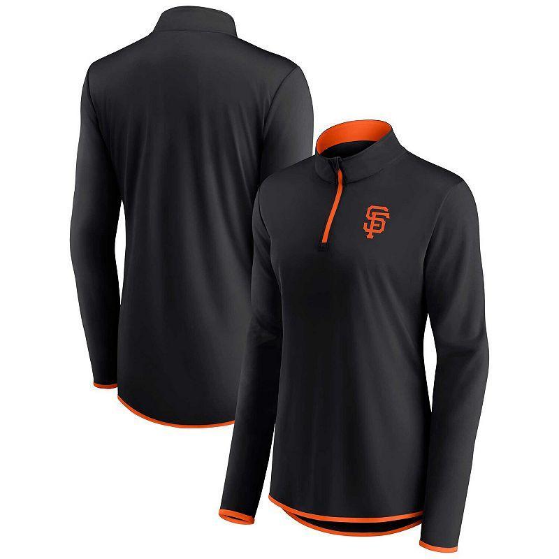 Womens Fanatics Branded Milwaukee Brewers Corner Quarter-Zip Top Blue Product Image