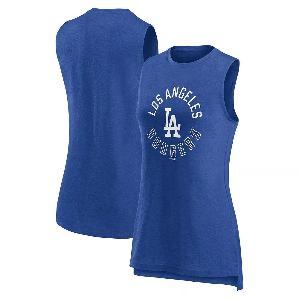 Women's Fanatics Branded  Heather Navy Denver Broncos What Goes Around Tank Top, Size: Medium, Blue Product Image