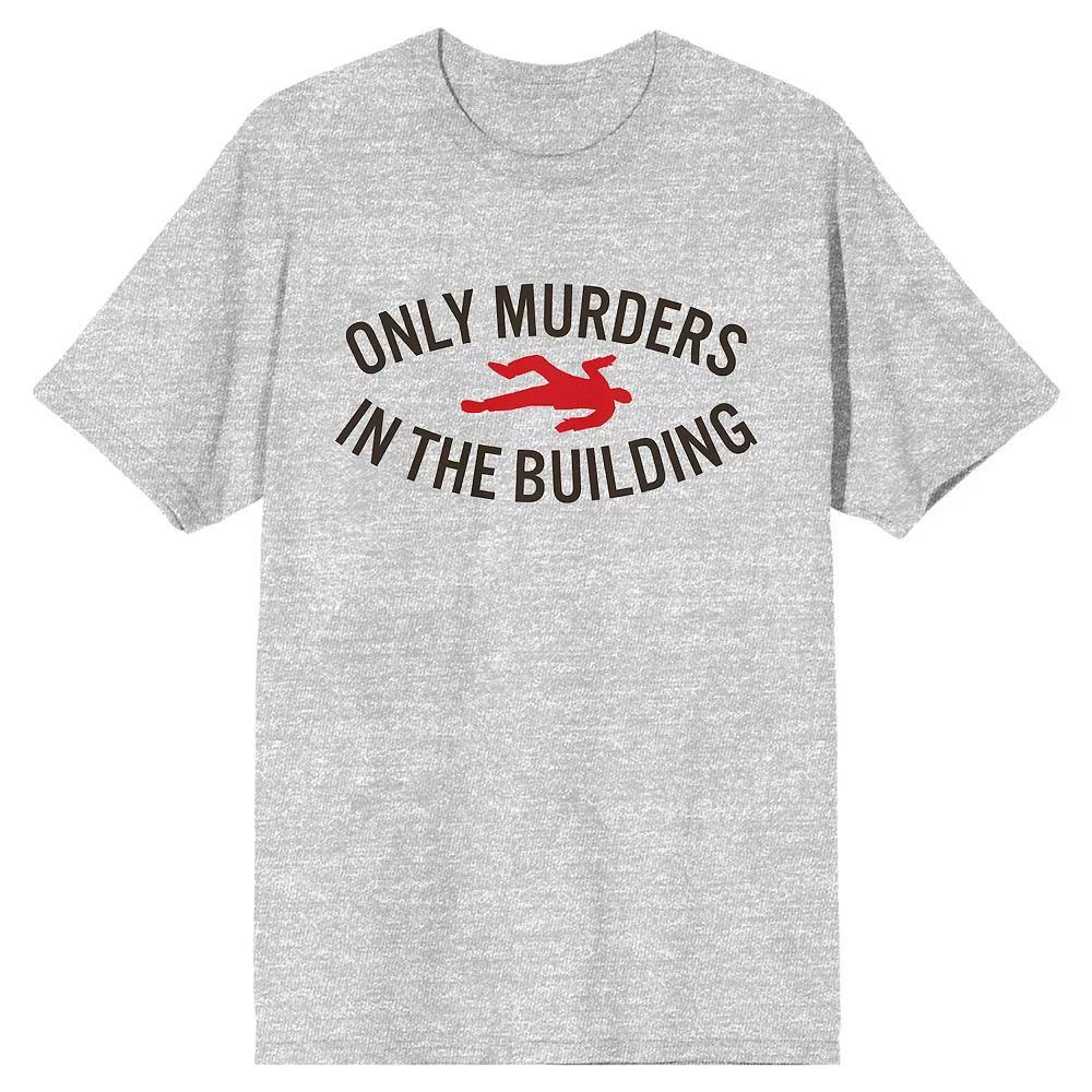 Men's Only Murders In The Building Graphic Tee, Size: Medium, Gray Product Image