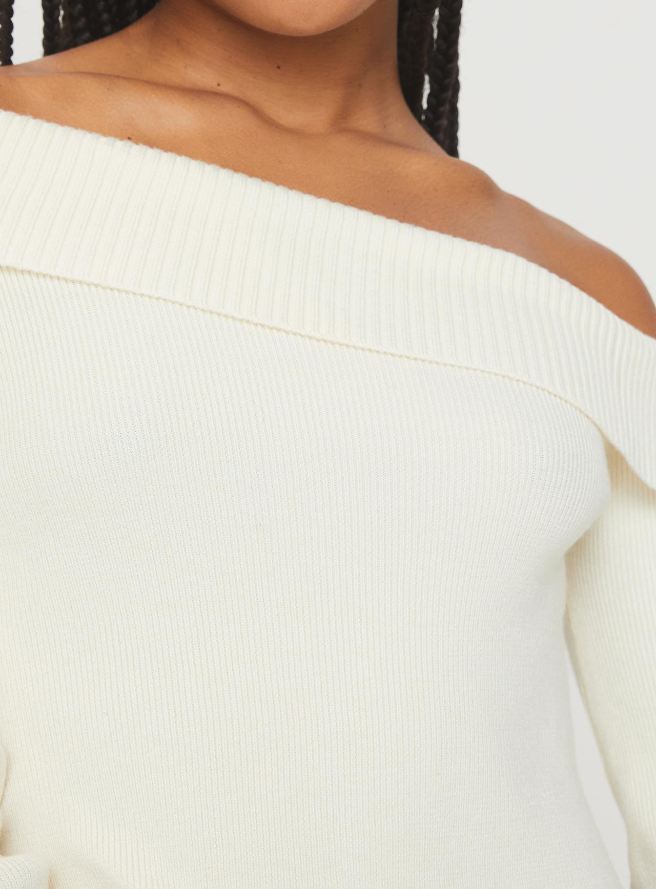 Sina Off The Shoulder Top Cream Product Image
