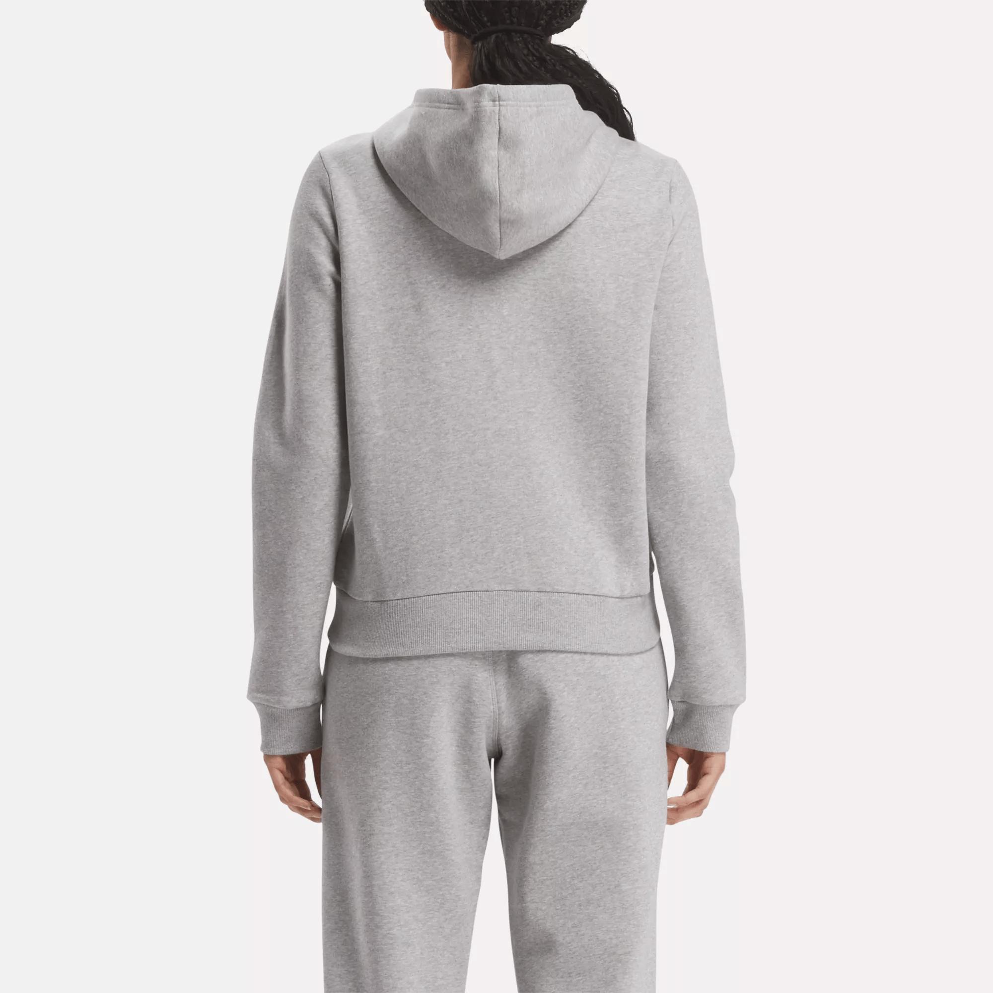 Women's Reebok Identity Small Logo Fleece Full-Zip Hoodie Female Product Image