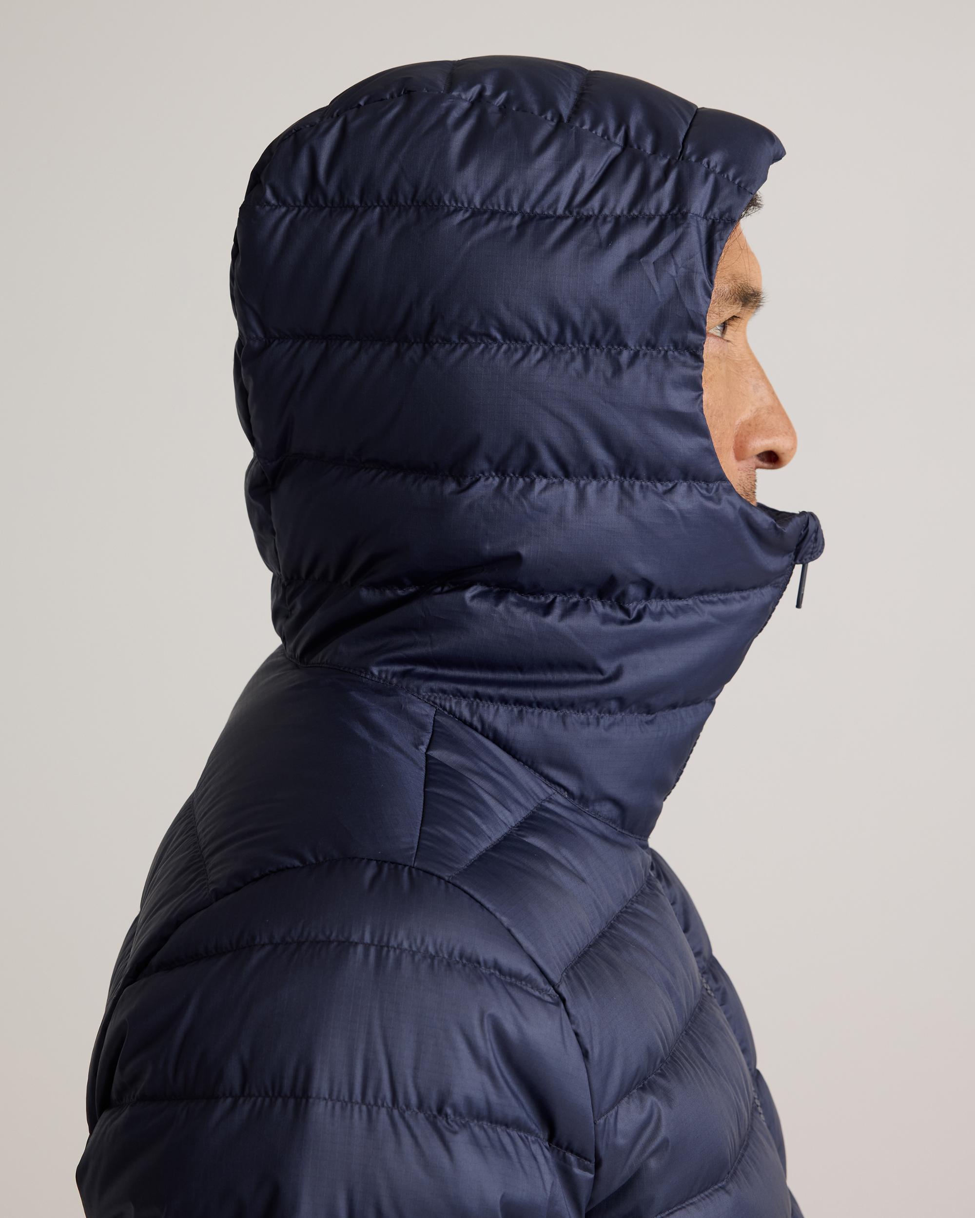 Quince | Men's Lightweight Down Packable Puffer Hooded Jacket Recycled Polyester Product Image