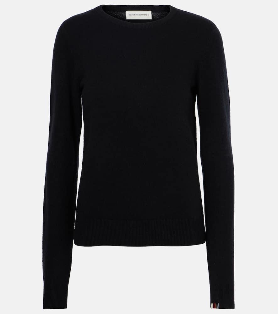 EXTREME CASHMERE Body Ribbed-knit Cashmere-blend Sweater In Black Product Image
