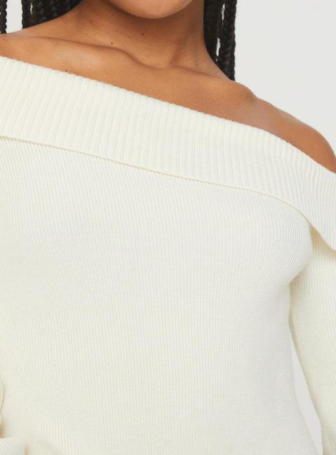 Sina Off The Shoulder Top Cream Product Image