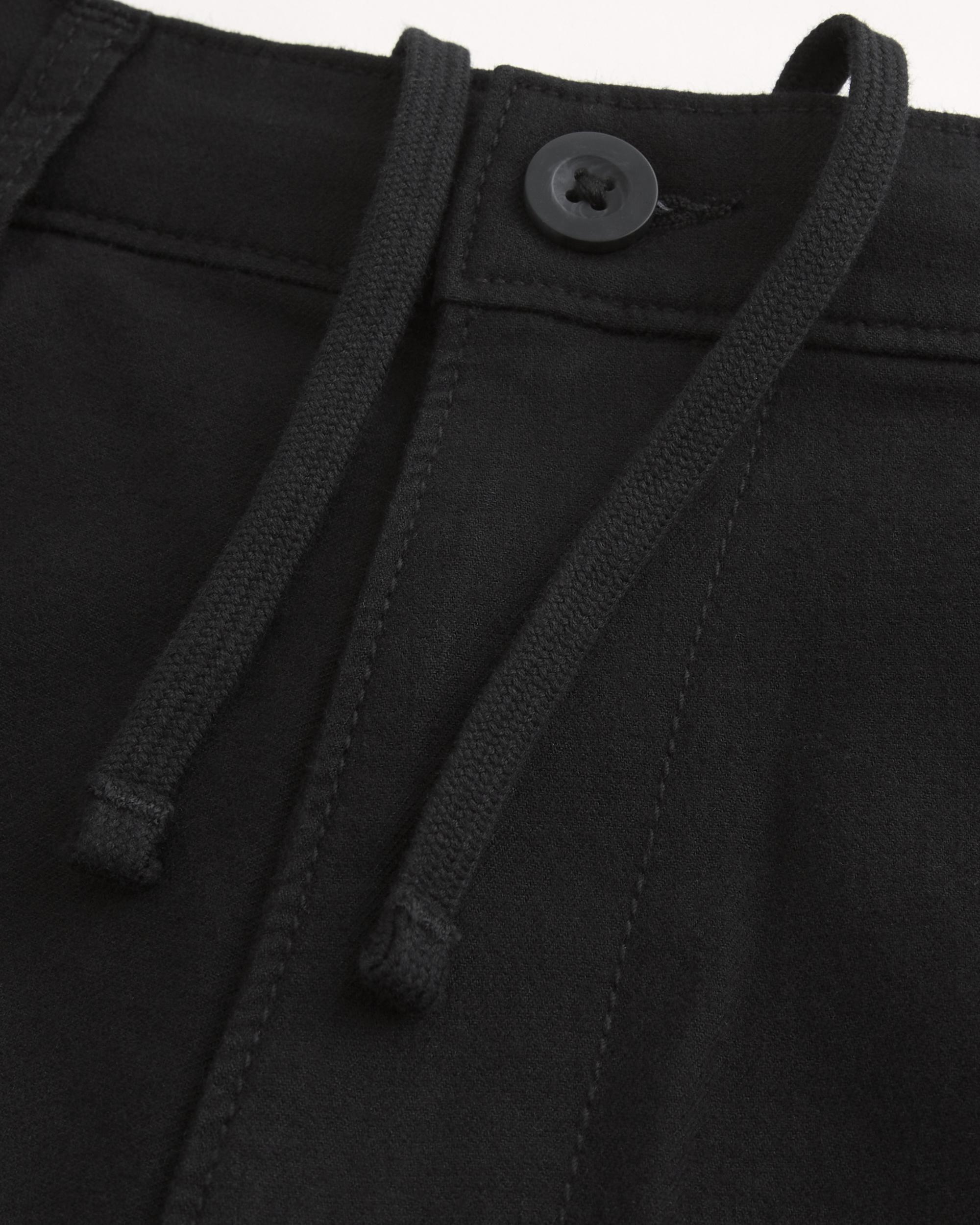At-the-Knee Linen-Blend Flat-Front Shorts Product Image
