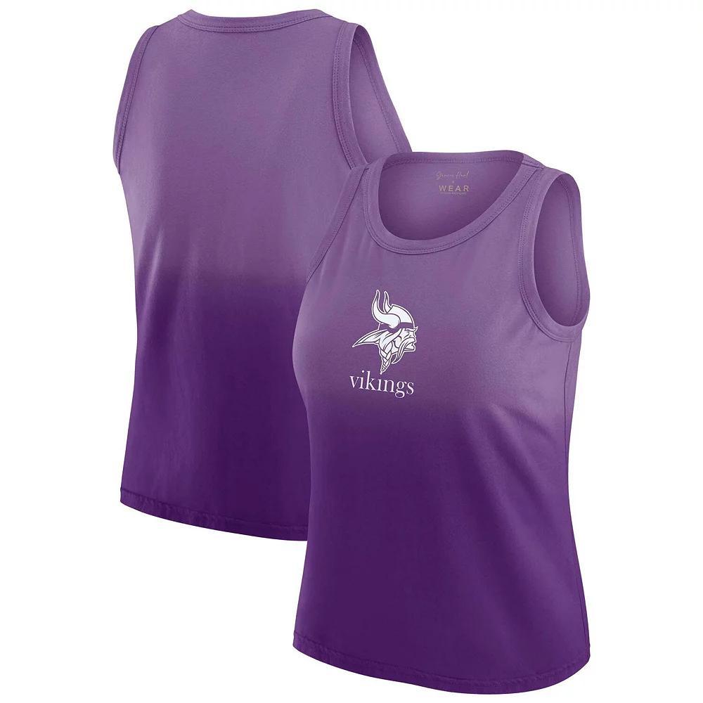 Women's WEAR by Erin Andrews x Gracie Hunt Purple Minnesota Vikings Ombre Tank Top, Size: XS Product Image