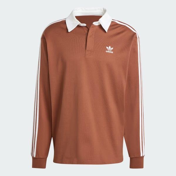 adidas Adicolor Rugby Polo Shirt Black XL Mens Product Image