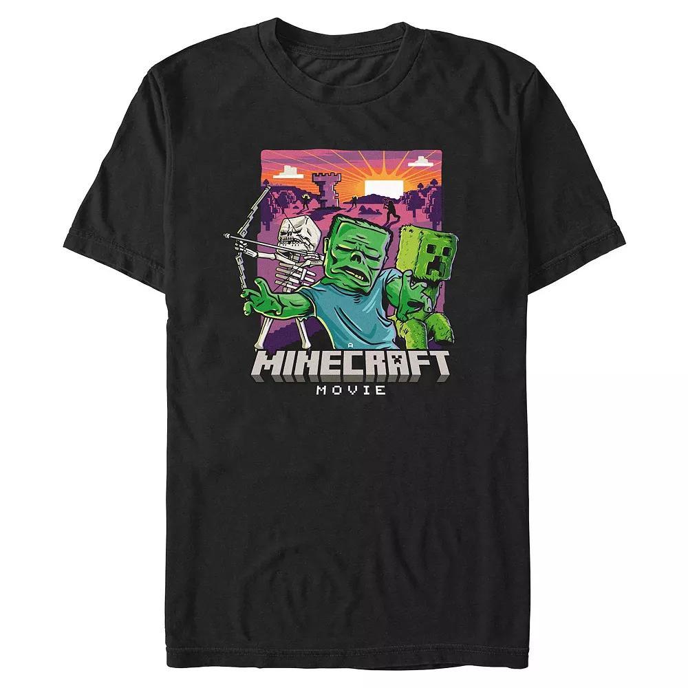 Big & Tall Minecraft Movie Monsters Mob Graphic Tee, Men's, Size: XXL Tall, Black Product Image