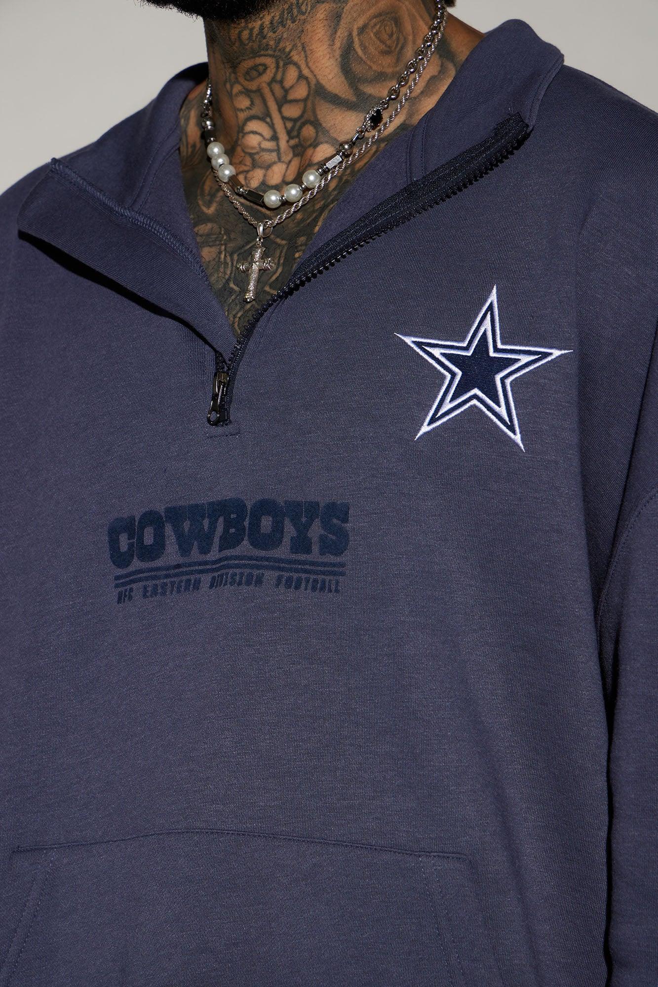 Cowboys Essential Quarter Zip Sweatershirt - Navy/combo Product Image