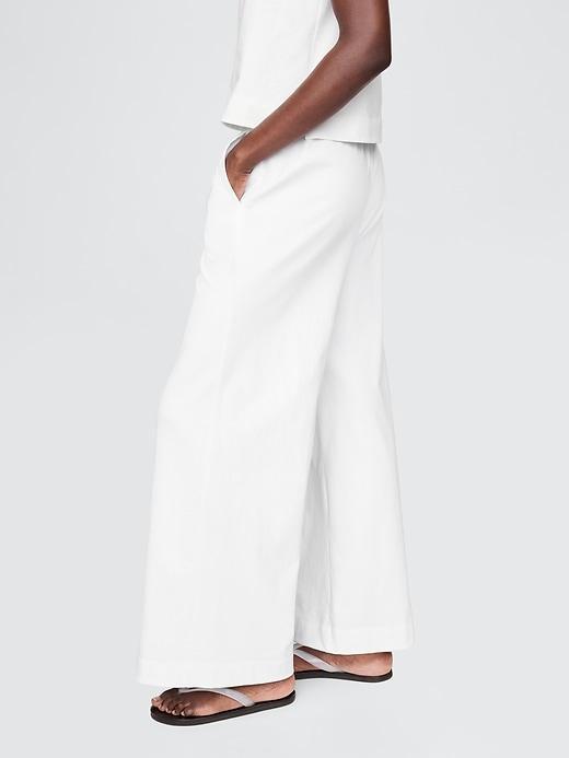 Heavyweight Organic Cotton Wide-Leg Pants Product Image