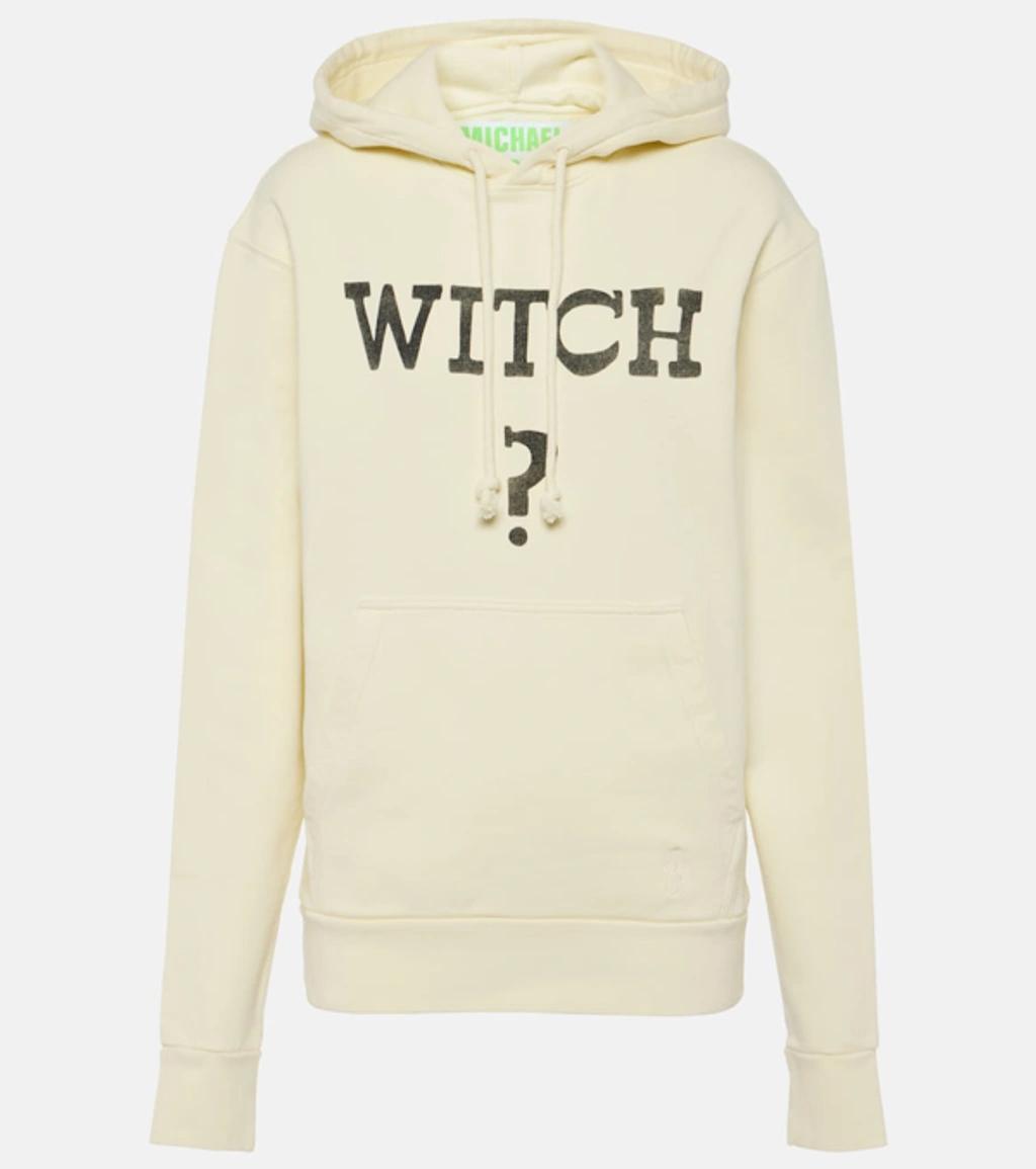 JW ANDERSON Slogan-print Cotton Hoodie In Neutrals Product Image