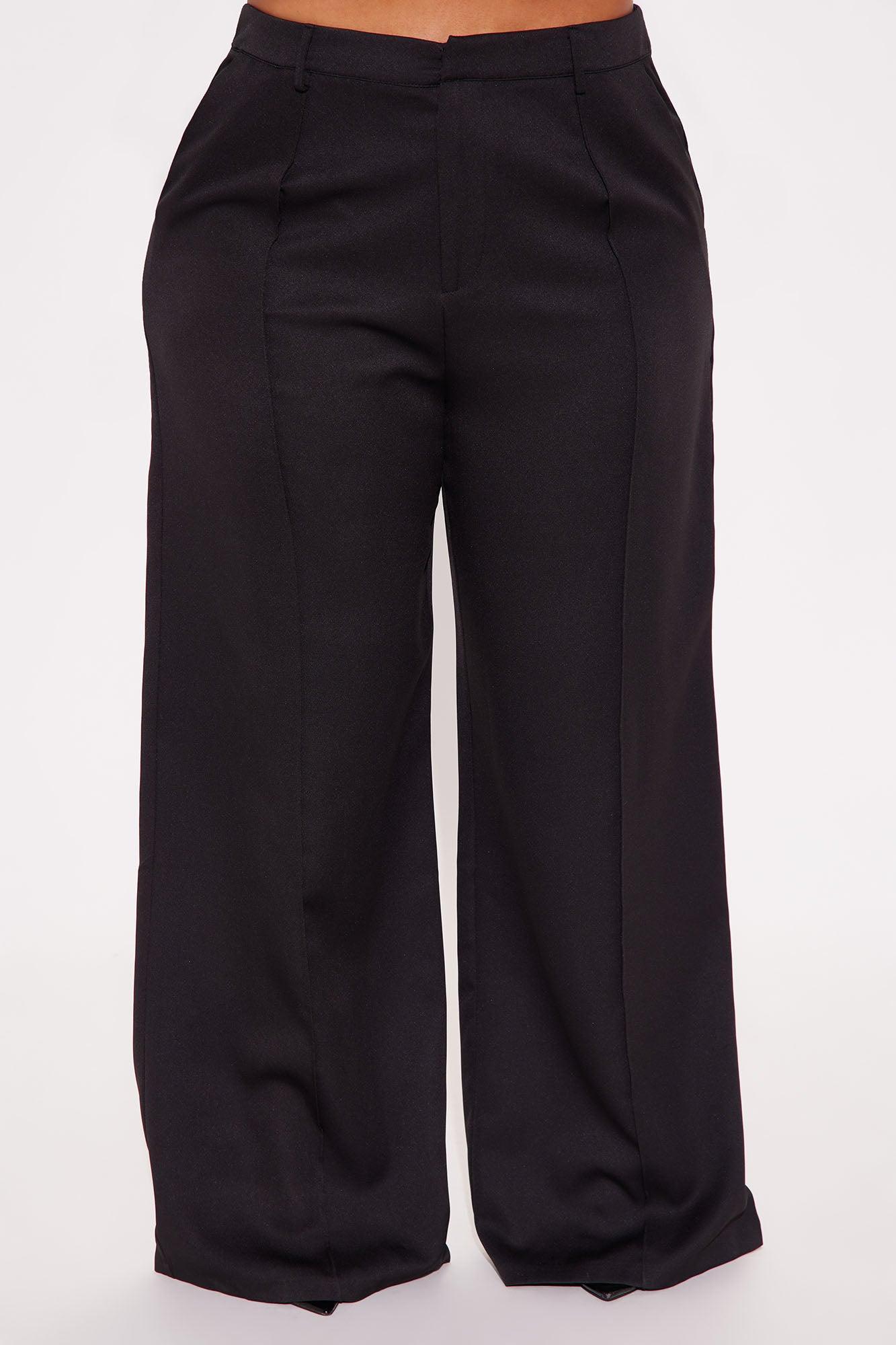 Office Behavior Wide Leg Trouser - Black Product Image