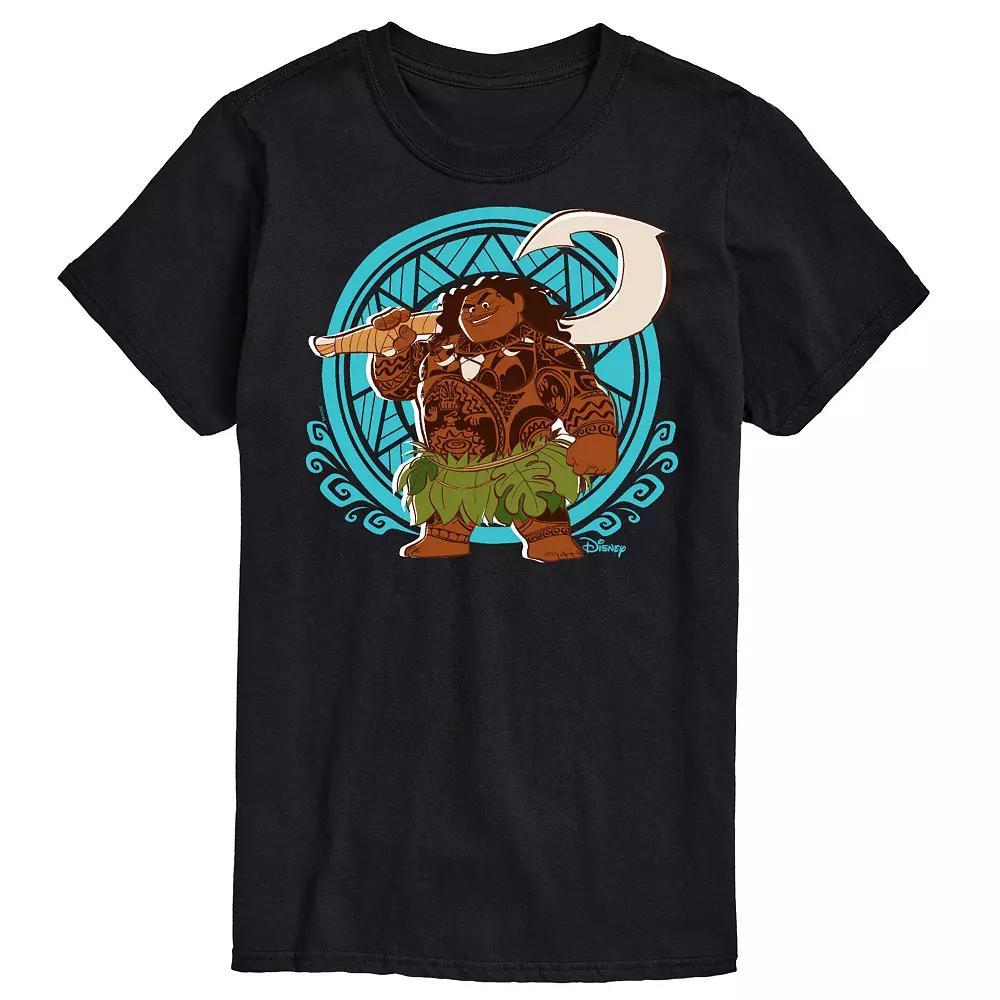Disney's Moana Men's Maui Pattern Graphic Tee, Size: XL, Blue Product Image