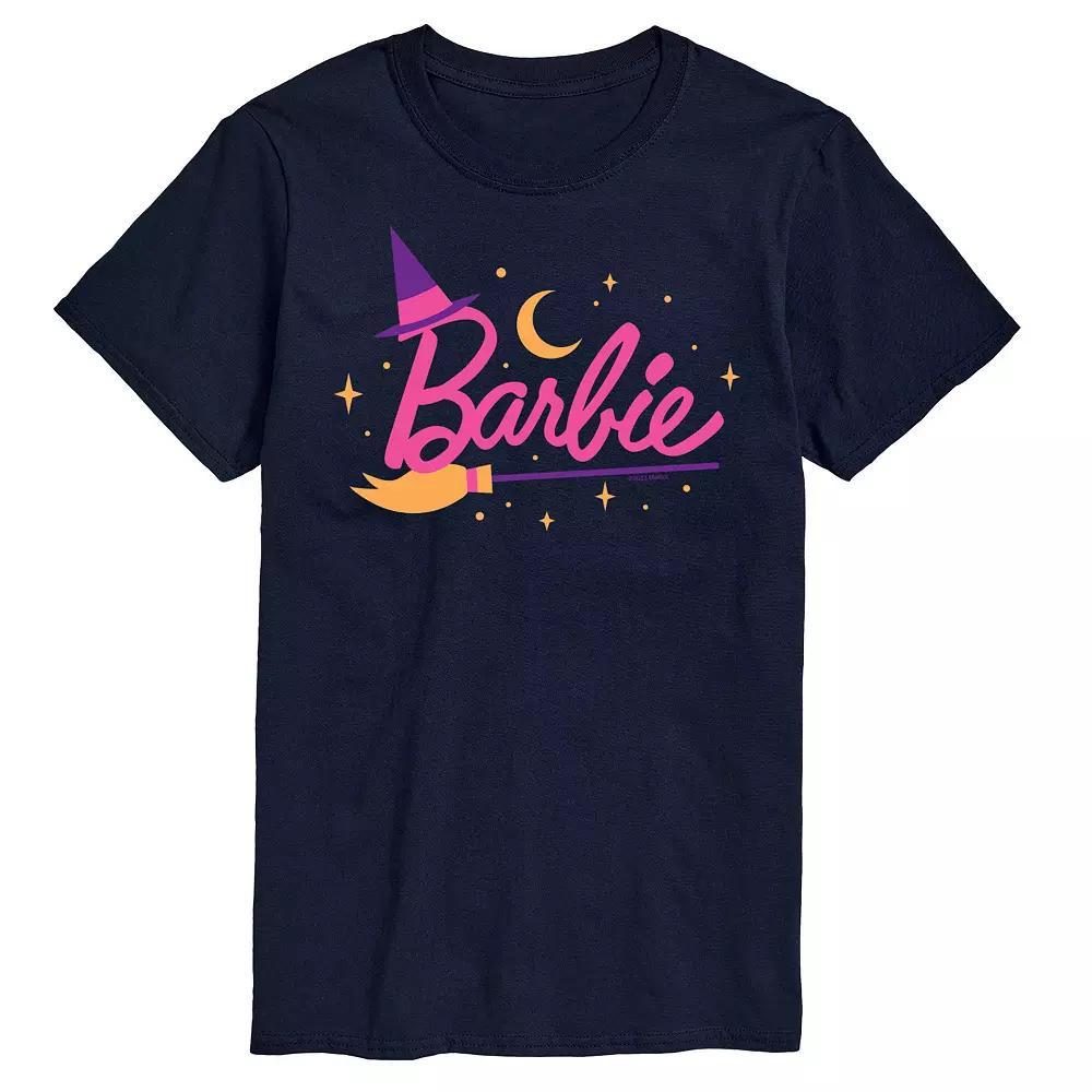 Big & Tall Barbie Witch Logo Graphic Tee, Mens Blue Product Image