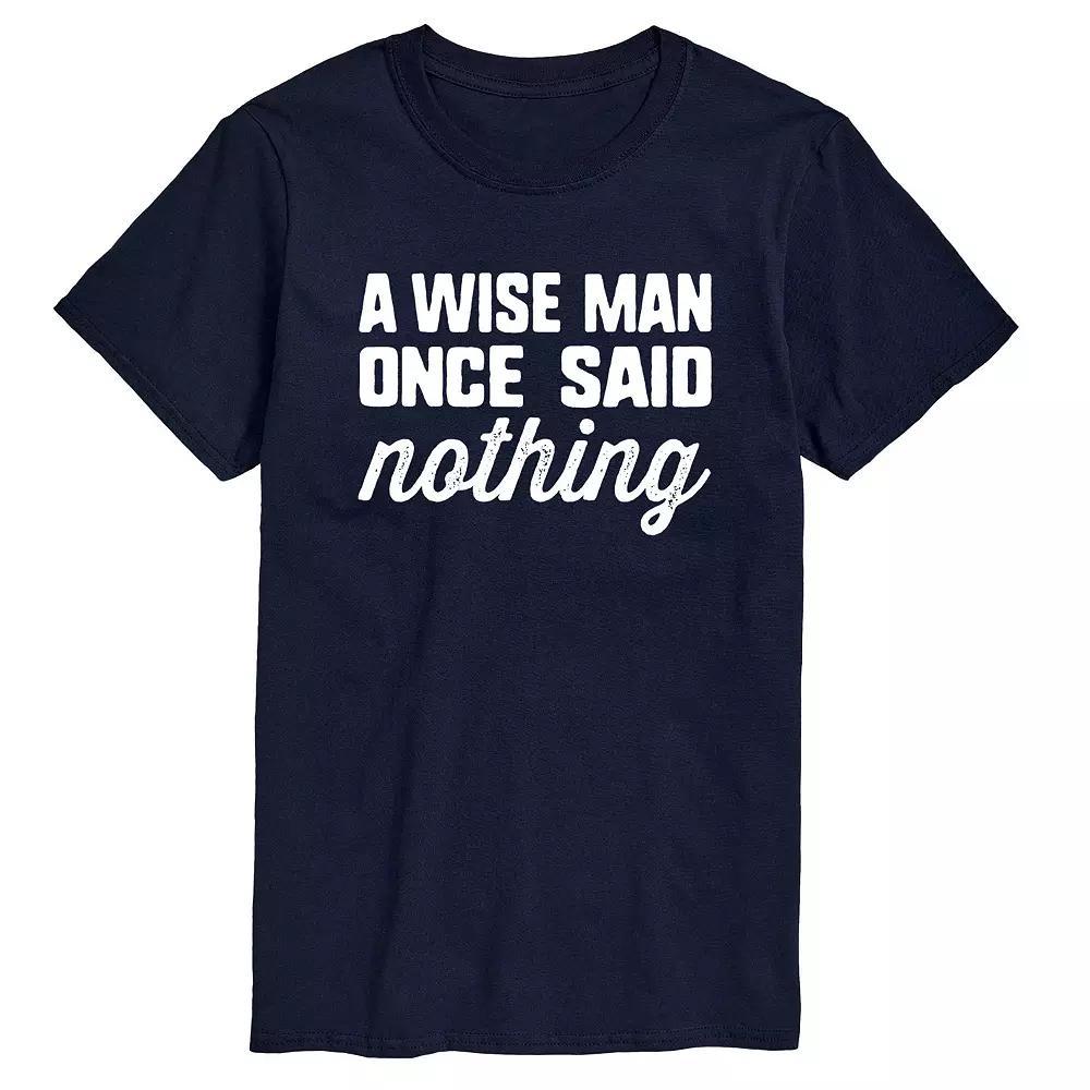 Big & Tall A Wise Man Once Said Graphic Tee, Men's, Size: 3XL Tall, Blue Product Image