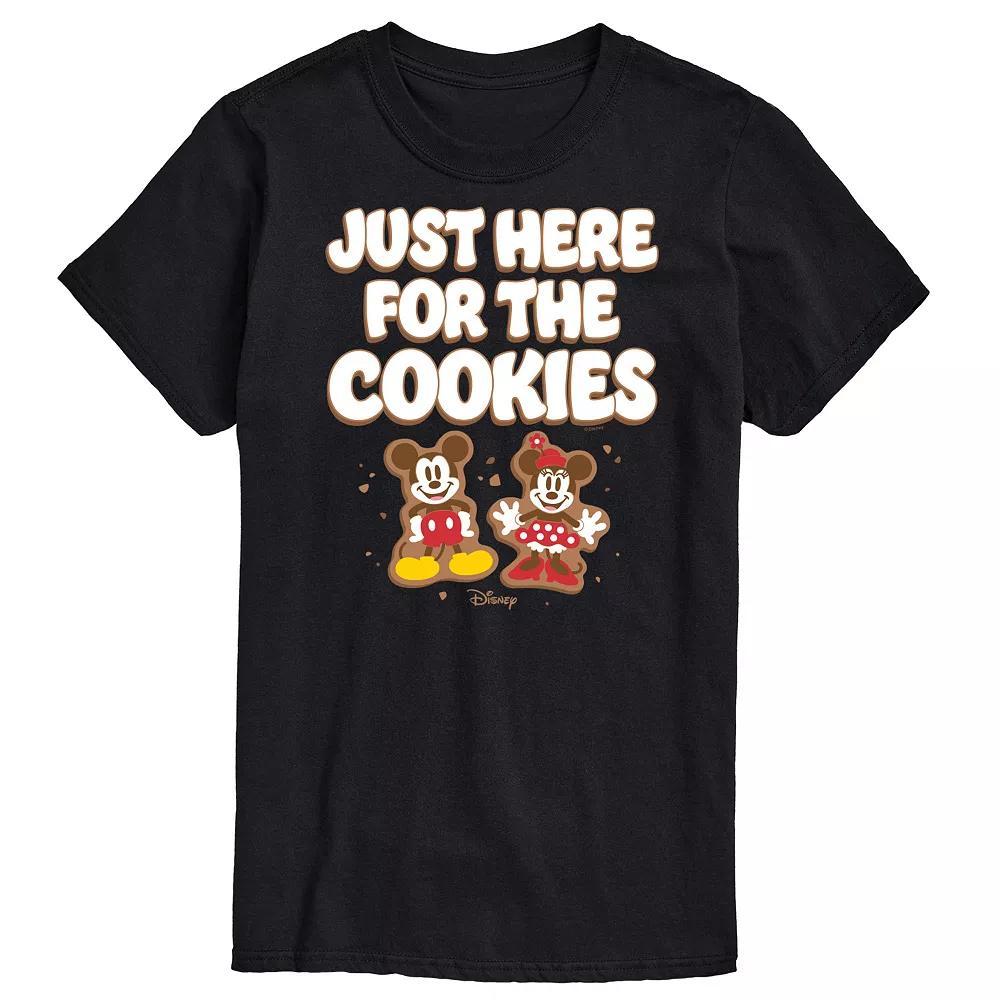 Disney's Big & Tall Just Here For The Cookies Graphic Tee, Men's, Size: XXL Tall, Black Product Image