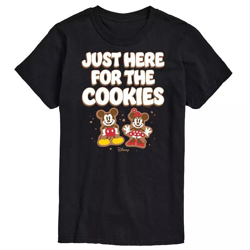 Disney's Big & Tall Just Here For The Cookies Graphic Tee, Men's, Size: XXL Tall, Black Product Image