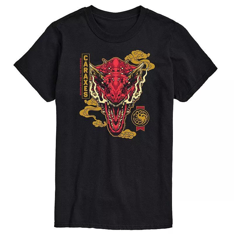 Mens House Of Dragon Caraxes Badge Graphic Tee Blue Product Image
