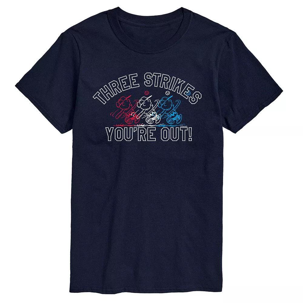 Big & Tall Gobble Gobble Football Tee, Mens Blue Product Image