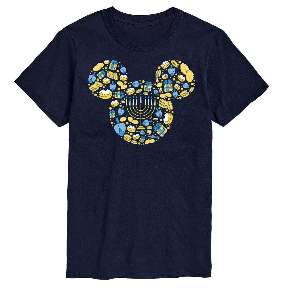 Disney's Mickey Mouse Hanukkah Graphic Tee, Men's, Size: XXL, Blue Product Image