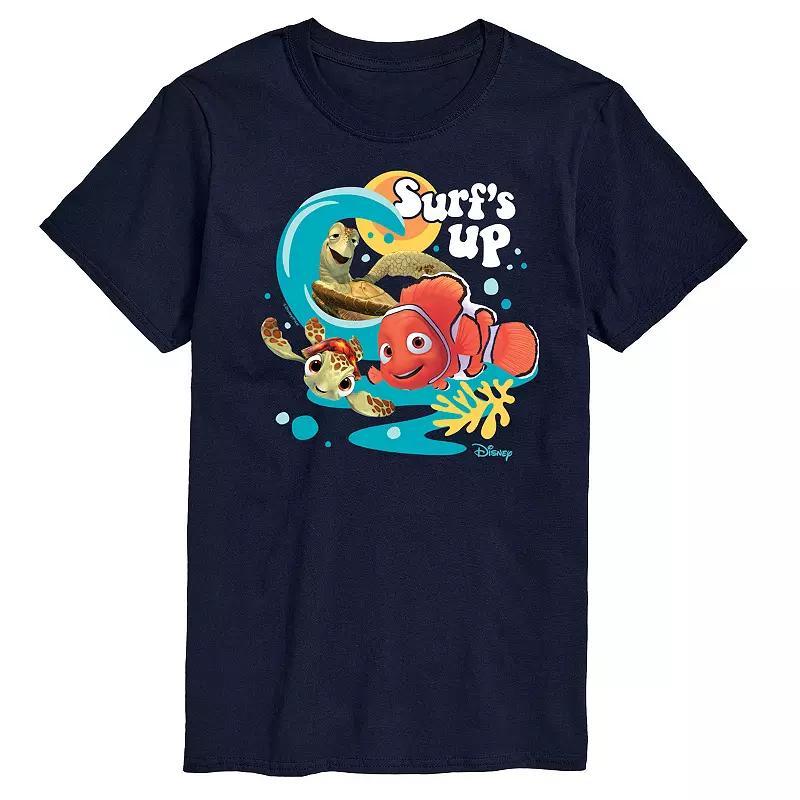 Disney / Pixars Finding Nemo Mens Surfs Up Graphic Tee Blue Product Image