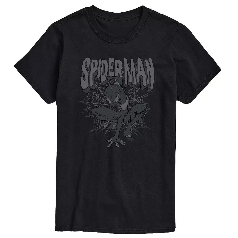 Mens Marvel Spider-Man Monochrome Graphic Tee Product Image