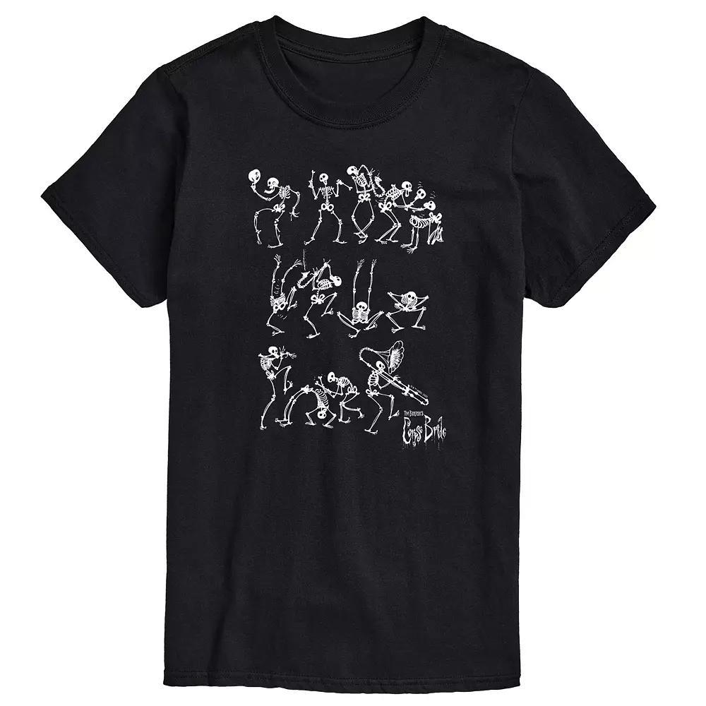 Mens Corpse Bride Skeleton Graphic Tee Product Image