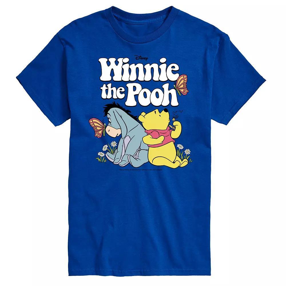 Disneys Winnie the Pooh Big & Tall Retro Characters Graphic Tee, Mens Product Image