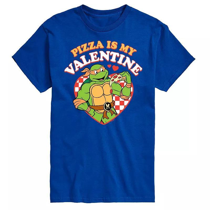 Men's TMNT Pizza Is My Valentine Tee, Size: XL, Blue Product Image