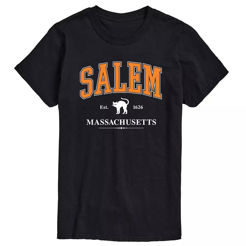 Big & Tall Collegiate Salem Massachusetts Graphic Tee, Mens Product Image