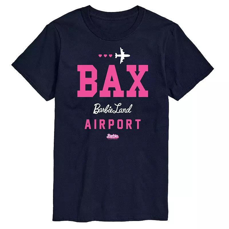 Mens Barbie Movie President Airport Graphic Tee Blue Product Image