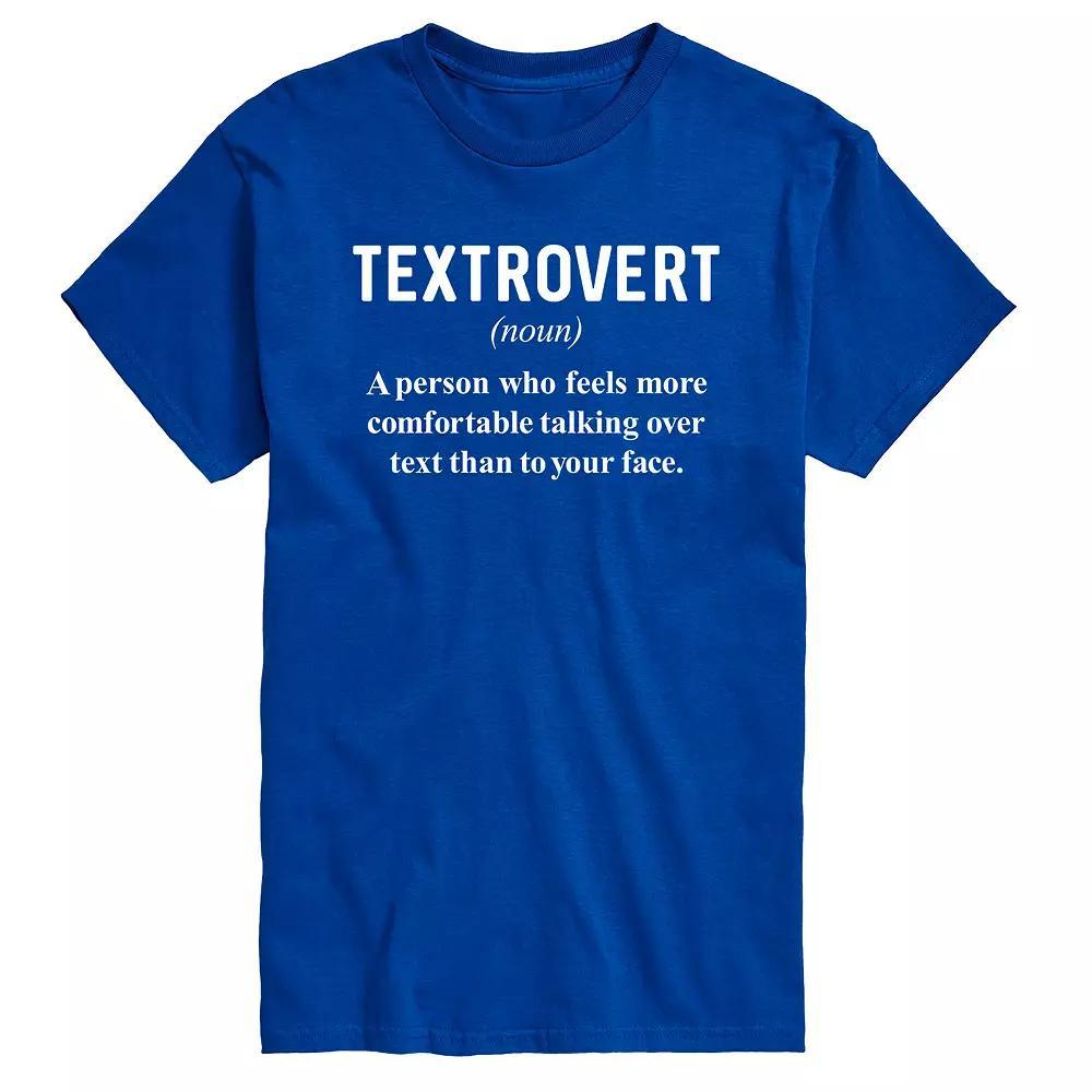 Big & Tall Textrovert Graphic Tee, Mens Product Image
