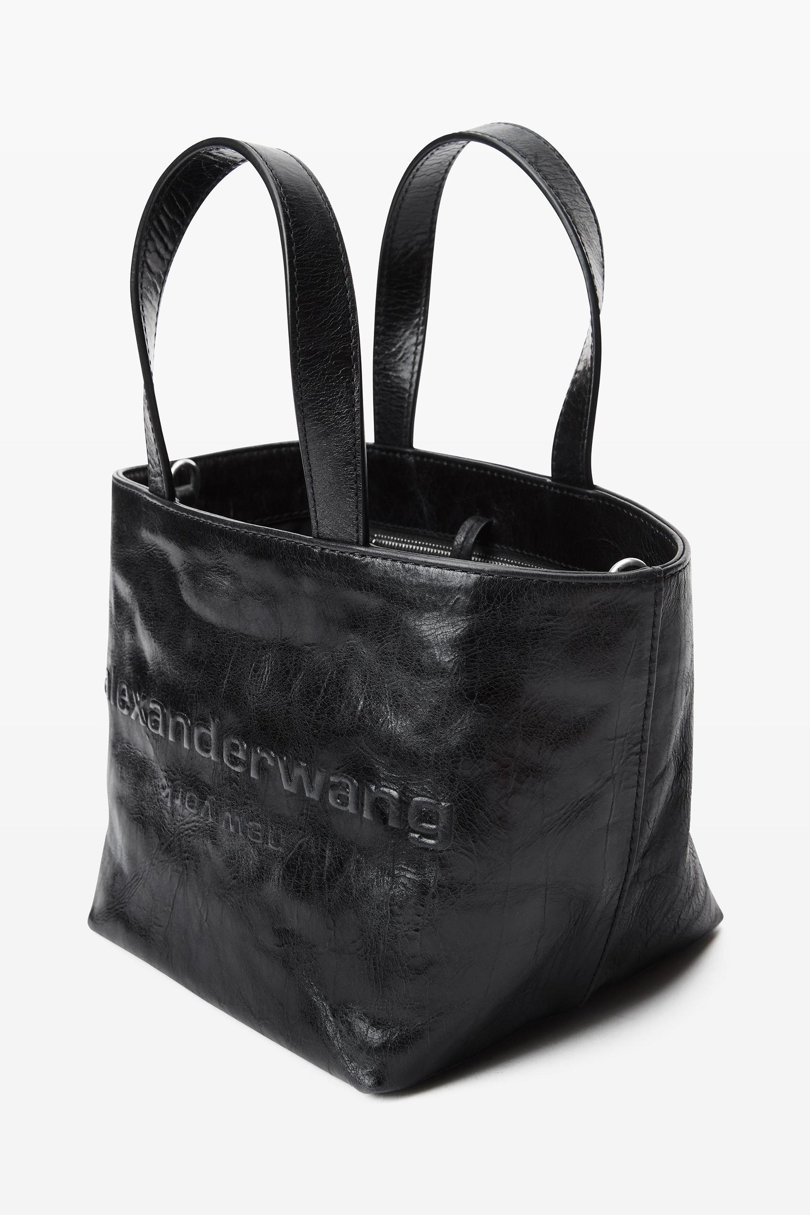 Punch Small Tote Bag In Crackle Patent Leather Product Image