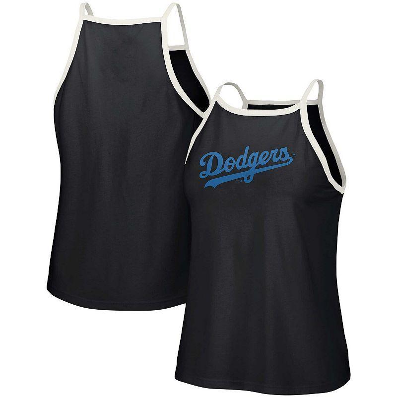 Womens Lusso Style New York Yankees Nadine Halter Tank Top Blue Product Image