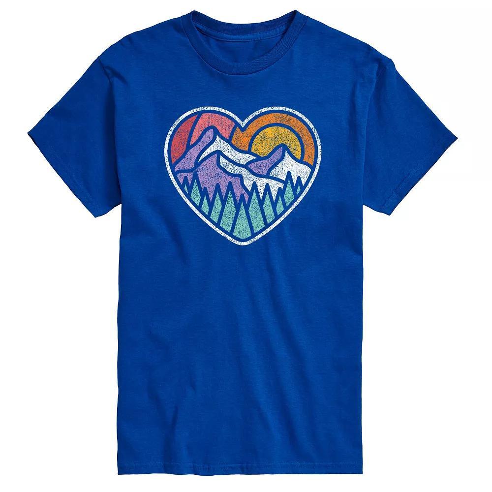 Big & Tall Mountain Forest Heart Tee, Mens Product Image