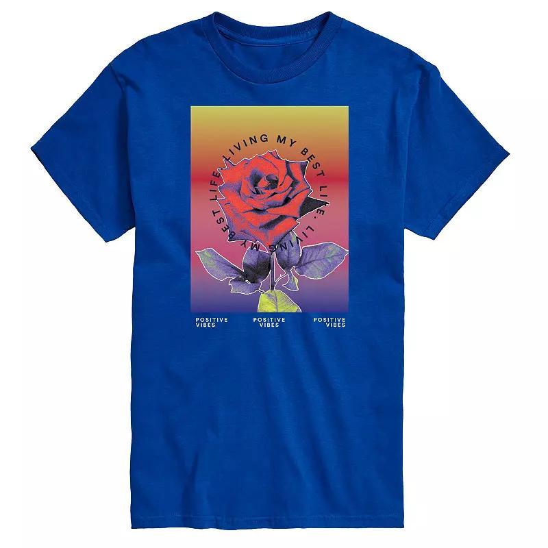 Big & Tall Positive Vibes Tee, Mens Product Image