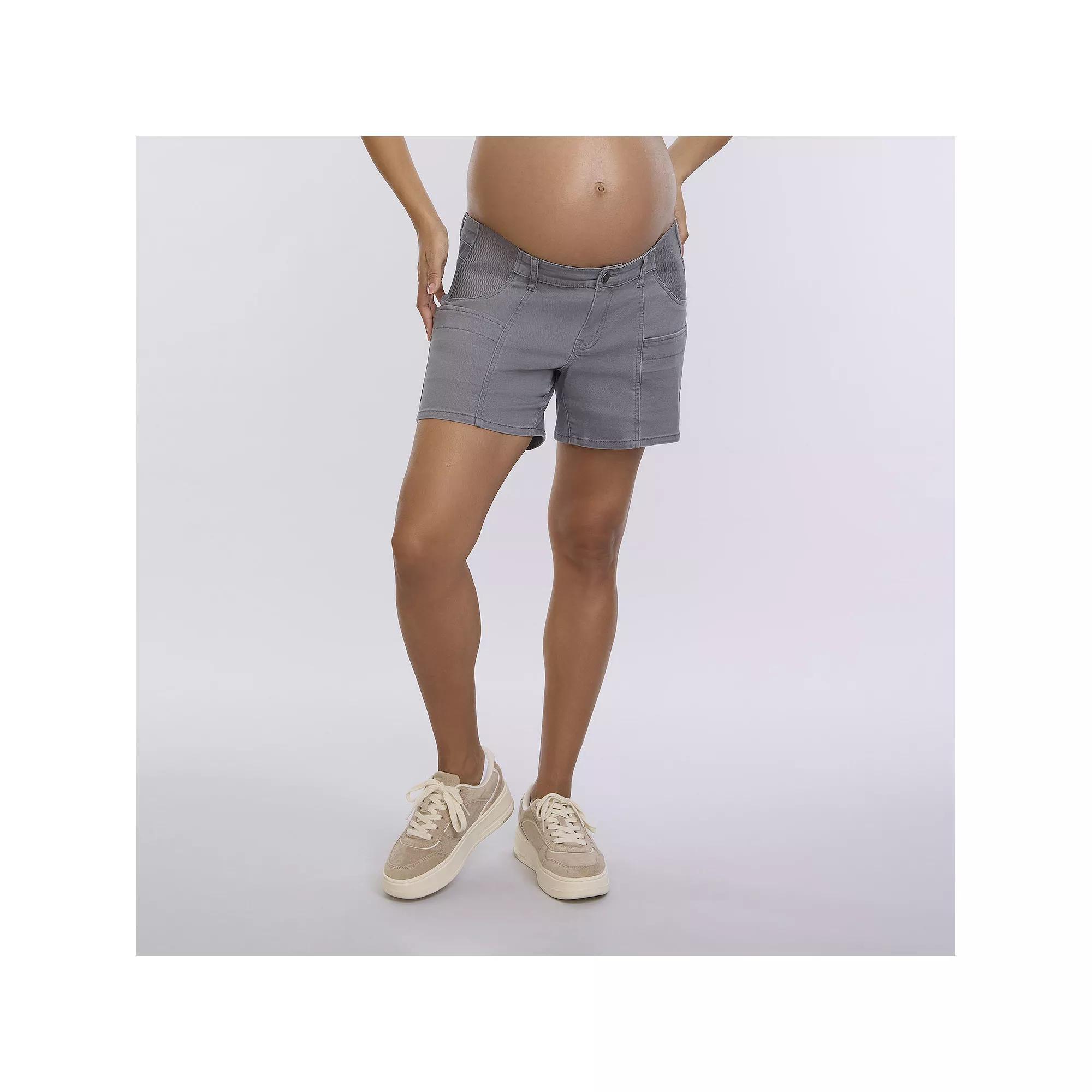 Maternity Motherhood® Utility Shorts, Women's, Size: Large-Mat, Quiet Shade Product Image