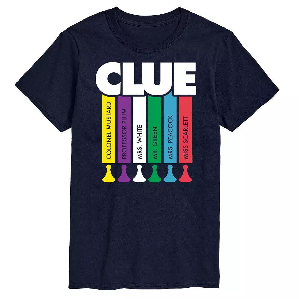 Men's Clue Logo Characters Graphic Tee, Size: Large, Black Product Image